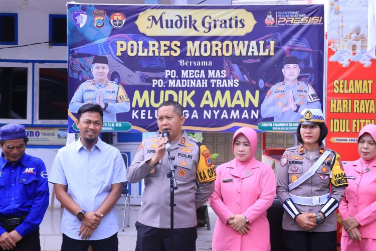 Kapolres Morowali Melepas Program Mudik Gratis untuk Masyarakat Menuju Idul Fitri 1446 H