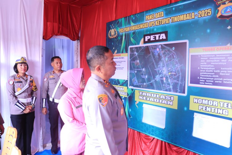 Kapolres Morowali Tinjau Pos Operasi Ketupat Tinombala 2025, Pastikan Keamanan Pemudik