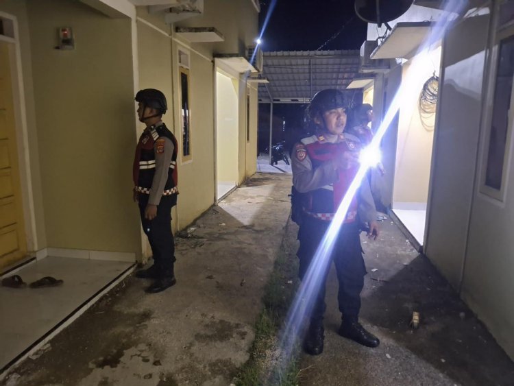 Polres Morowali Gelar Patroli Rumah Kosong yang Ditinggal Pemudik