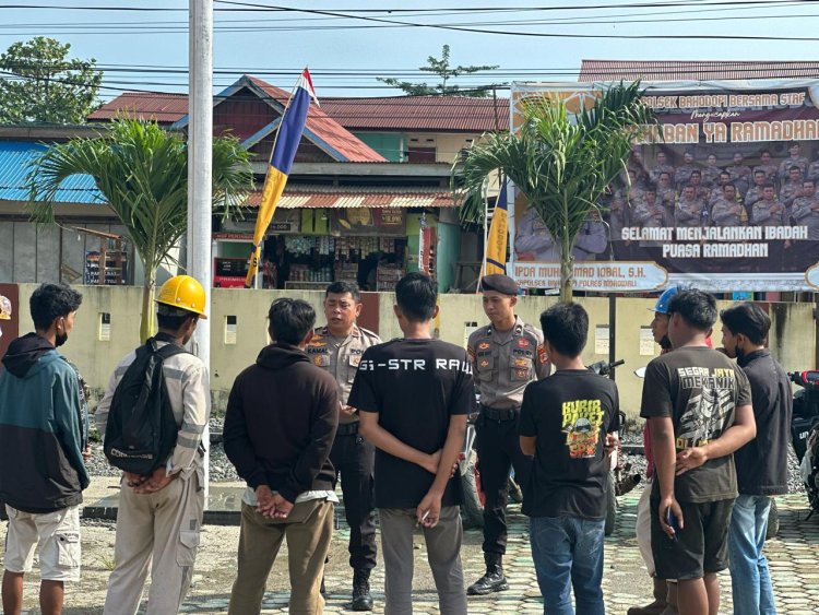 Polsek Bahodopi Gelar Razia Knalpot Bogar, untuk Jaga Kamtibmas dan Merespon Keluhan Masyarakat 