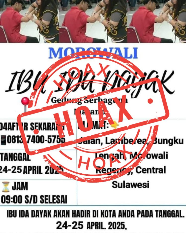 Kapolres Morowali Imbau Masyarakat Waspada Modus Penipuan mengatasnamakan   pengobatan tradisional Ibu Ida Dayak