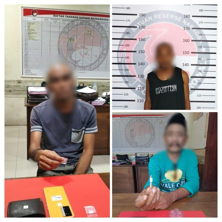 Polres Morowali Tangkap Tiga Terduga pelaku Penyalahgunaan Narkotika jenis Sabu di Morowali