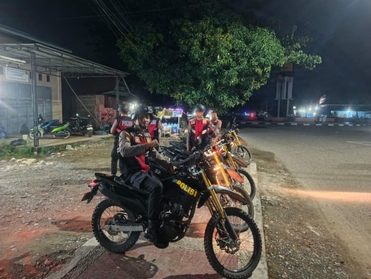 Cegah Aksi Premanisme, Polres Morowali Gencarkan Patroli Malam Hari