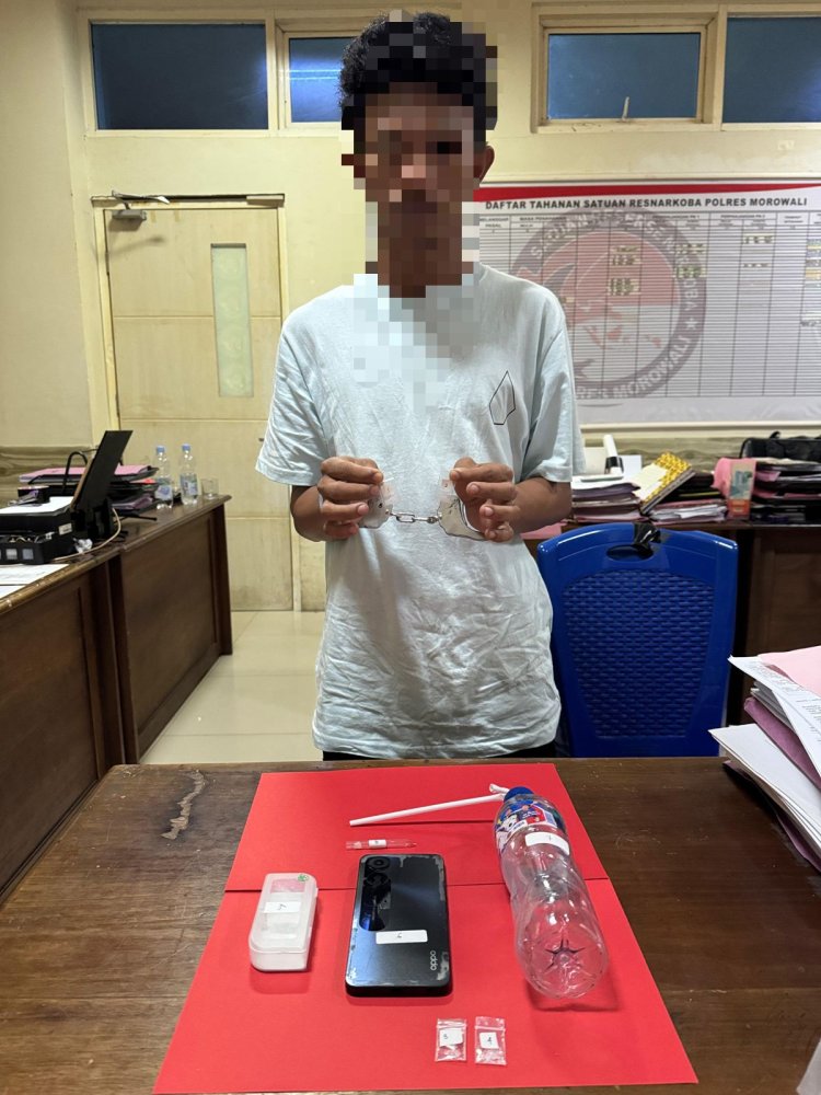 Polres Morowali Ungkap Kasus Peredaran Narkotika Jenis Sabu di Desa Labota