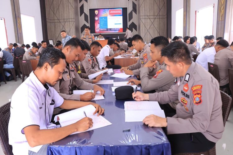 Polres Morowali Gelar Tes Psikologi Berkala untuk Penggunaan Senjata Api Dinas