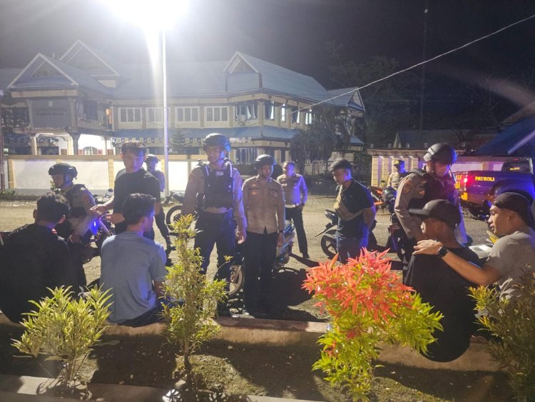 Polres Morowali Gelar Patroli Perintis Presisi untuk Cegah Tindak Premanisme dan Jaga Keamanan Malam Hari