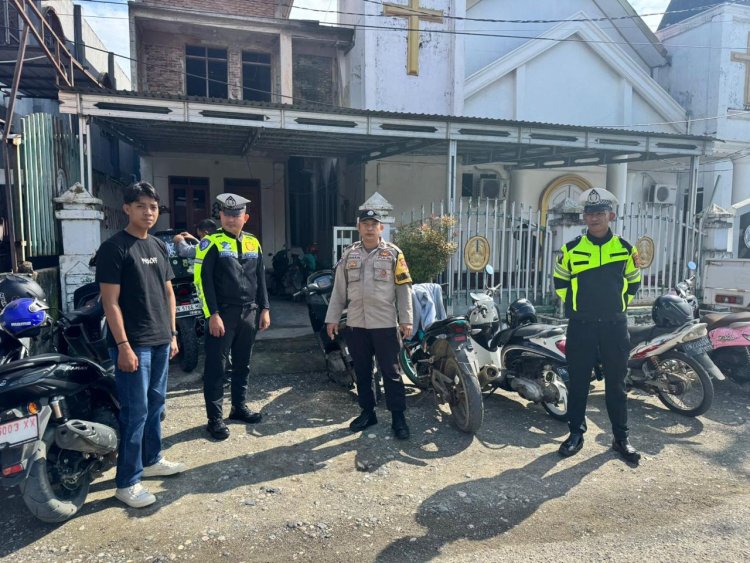 Polres Morowali Laksanakan Pengamanan Ibadah Kenaikan Isa Almasih 2025 di Sejumlah Gereja