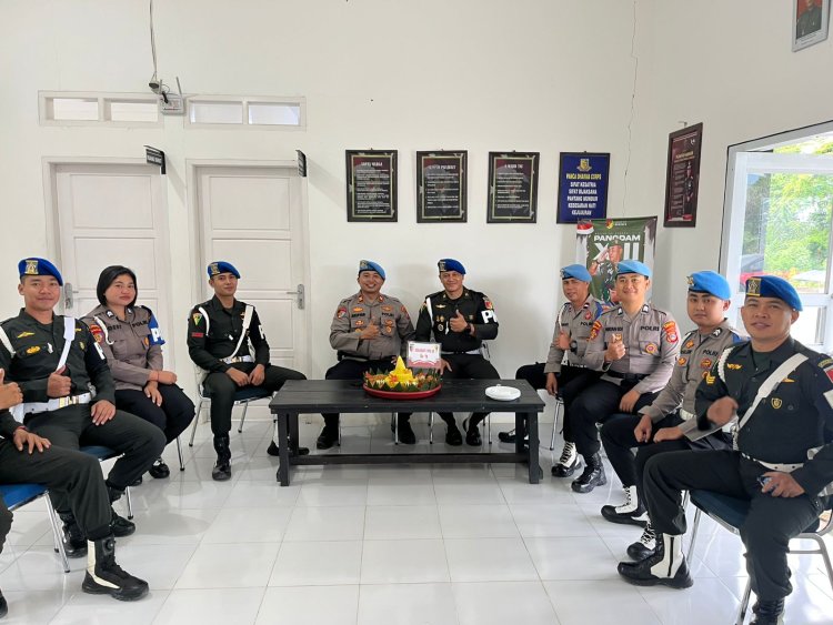 Polres Morowali Sampaikan Ucapan HUT ke-79 kepada Polisi Militer AD, Perkuat Sinergitas TNI-POLRI