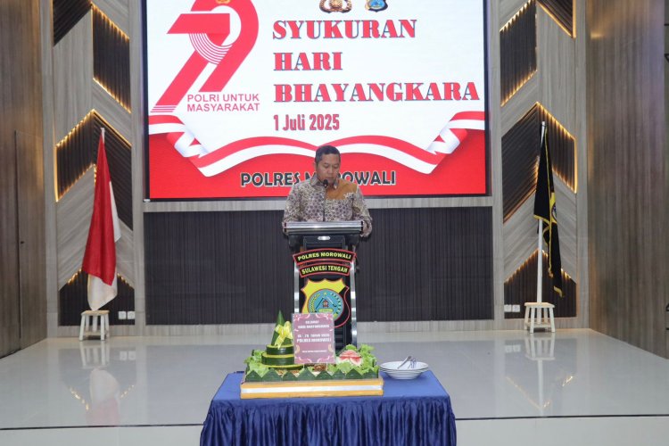 Polres Morowali Gelar Syukuran HUT Bhayangkara ke 79