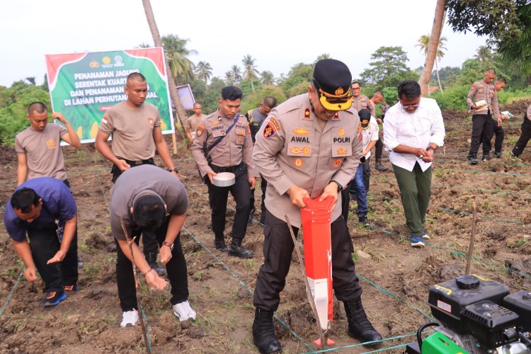 Polres Morowali Tanam Jagung Serentak Dukung Swasembada Pangan Nasional 2025
