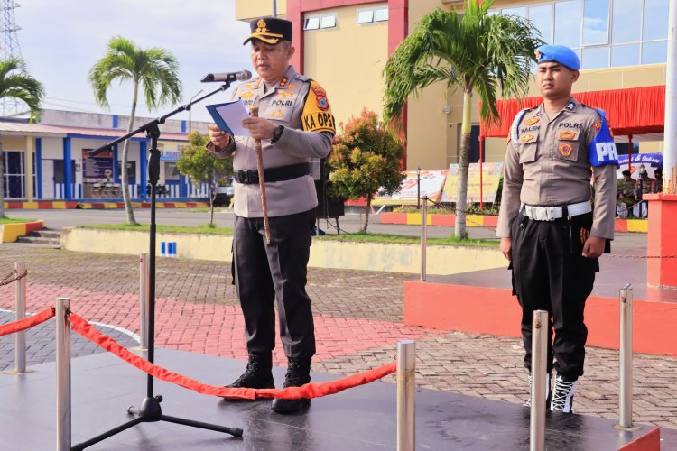 Polres Morowali Apel Gelar Pasukan Operasi Patuh Tinombala 2025: Wujudkan Indonesia Emas melalui Tertib Berlalu Lintas