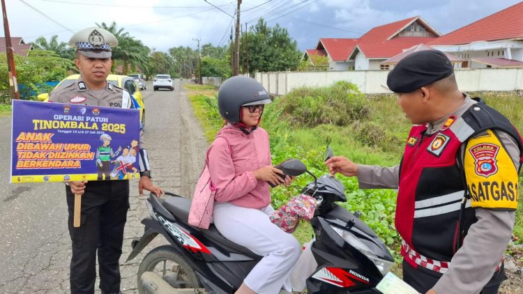 Ops Patuh Tinombala 2025, Polres Morowali Himbau dan beri teguran Pengguna Jalan