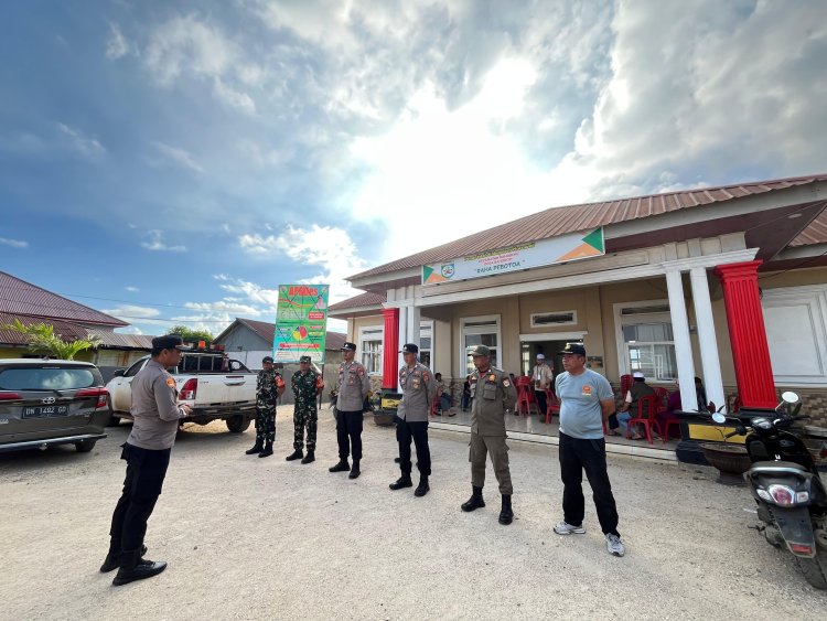 Polsek Bahodopi Amankan Pemilihan Pergantian Antar Waktu Kepala Desa Bahodopi