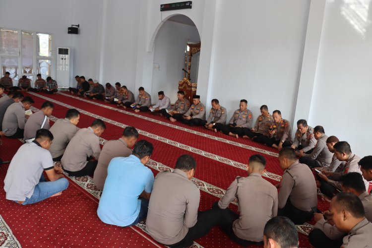Polres Morowali Rutin Gelar Binrohtal, Tingkatkan Mental dan Spiritualitas Personel