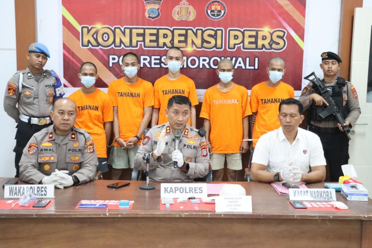 10 Hari Jabat Kapolres Morowali, Akbp Zulkarnain Gagalkan Peredaran Sabu 1 Kg Lebih
