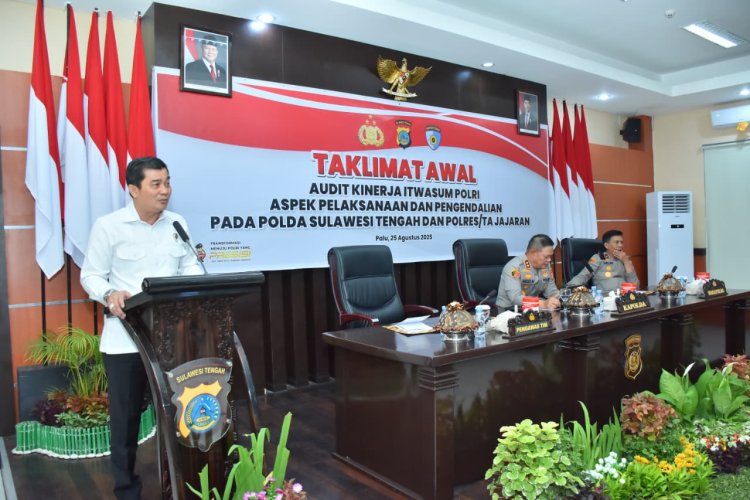 Itwasum Polri Gelar Audit Kinerja, Kapolda Sulteng: Manfaatkan untuk Perbaikan