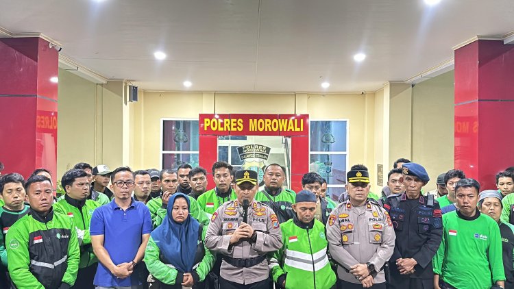 Kapolres Morowali Gelar Silaturahmi Bersama Komunitas Ojek Online Draiv Morowali