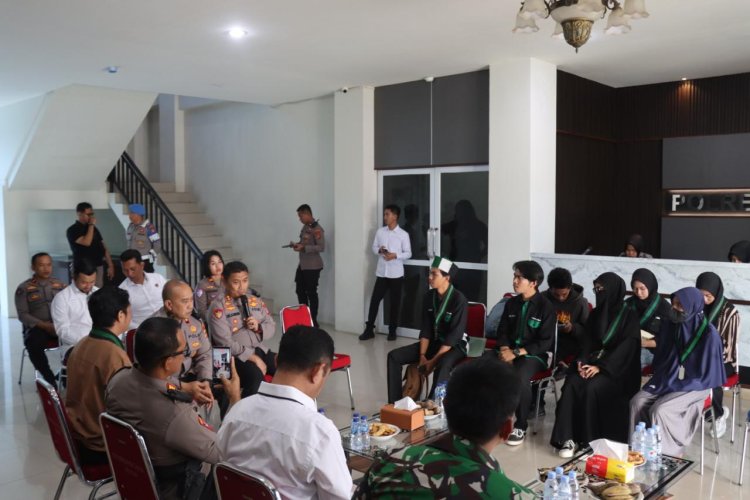 Kapolres Morowali Akbp Zulkarnain gelar Dialog Bersama HMI MPO Cabang Morowali
